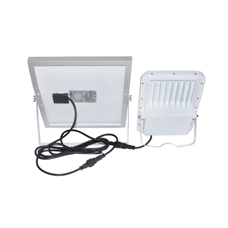 Proiector LED 100W cu panou solar policristalin 12W, baterie LifePo4 3.2V/12Ah, 6000K, 700lm cu telecomanda IP66 Breckner Germany